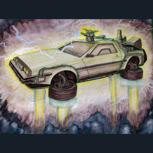 Grogu Saves The DMC - PRINT