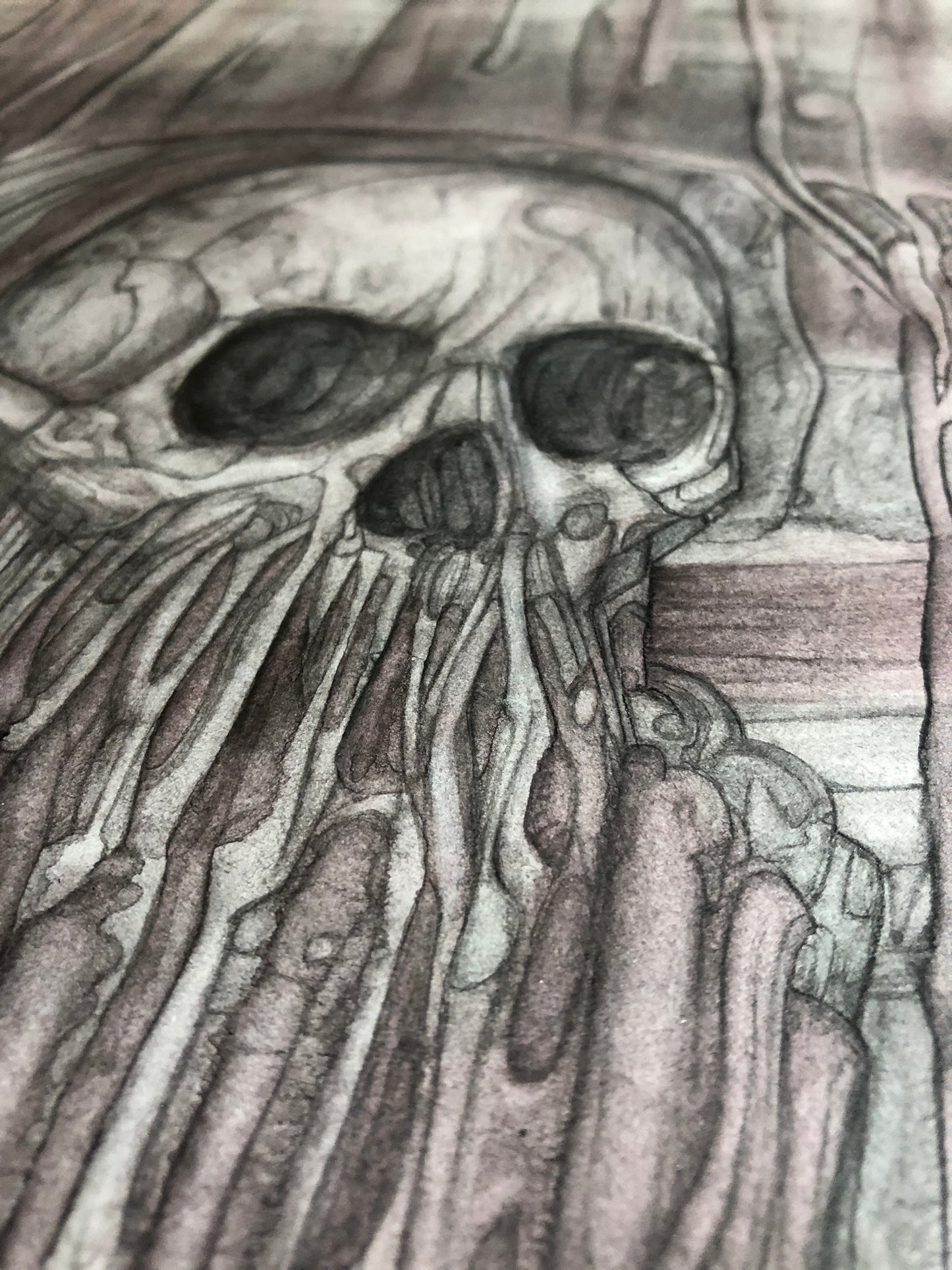 Petrified Cthulhu **Original Artwork**